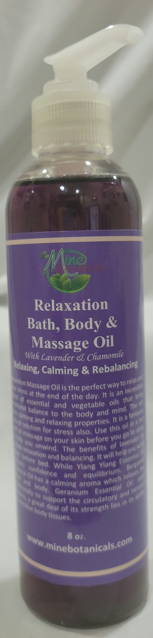 Relaxation Bath, Body & Massage Oil w/ Lavender & Camomile Dynamic
